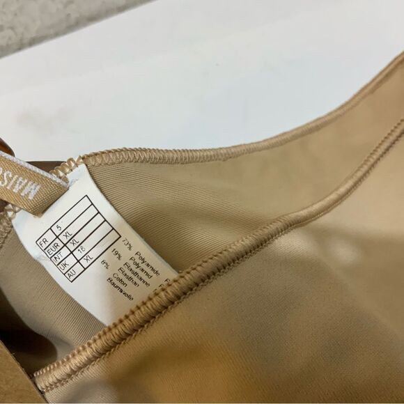 Maison Lejaby High Waisted Briefs XL in tan - Picture 6 of 10